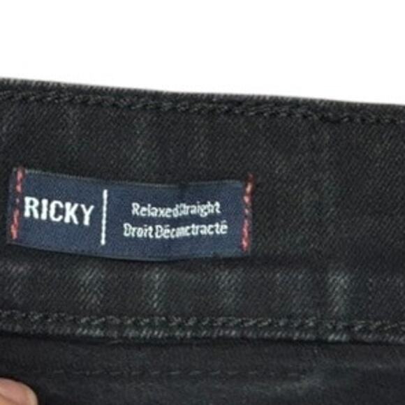 "True Religion" Ricky Relaxed Straight Black Mens Jeans SZ 40 Clubwear Designer - Picture 4 of 13
